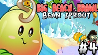 Big Beach Brawl - Màn Bean Sprout - Mr. Mega Gating Pea - Plants vs. Zombies 2