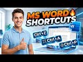 ⚡ Work 10x FASTER in MS Word | All Shortcut Keys You Must Know