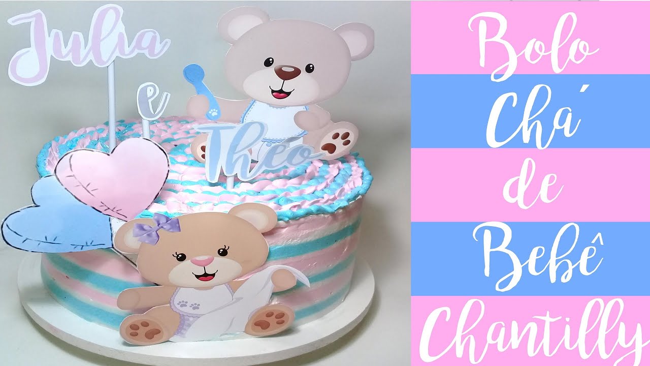 Como Decorar Bolo De Chantilly C 02 Cores Tema Cha De Bebe Topper De Bolo Gratis Para Impressao Youtube Como Decorar Bolo De Chantilly C 02 Cores Tema Cha De Bebe Topper De Bolo Gratis Para Impressao Youtube