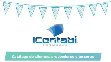 Catálogo de clientes, proveedores y terceros