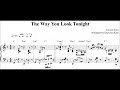 Jazz standard the way you look tonight sheet music