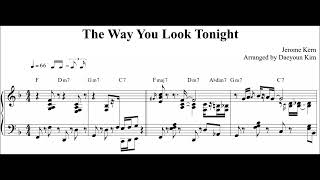 Video thumbnail of "[Jazz Standard] The Way You Look Tonight (sheet music)"