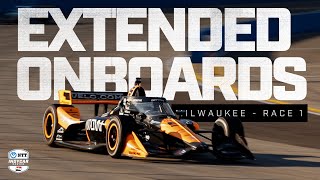 Another oval THRILLER | Best onboard moments from Race 1 at Milwaukee Mile | INDYCAR