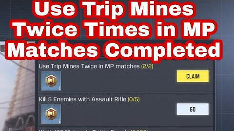 Use Trip Mines Twice Times in MP Matches | Daily Mission Call of Duty Mobile