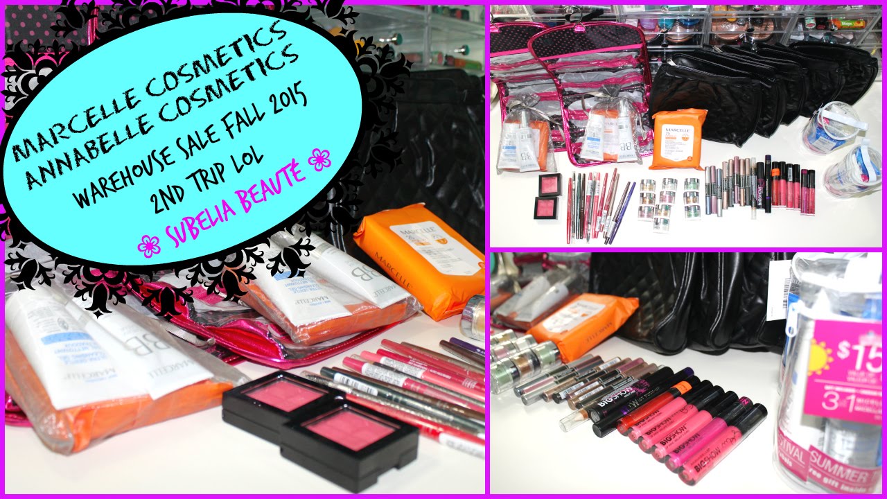 Makeup Warehouse Sale 2 Vente Entrepôt Annabelle Marcelle cosmetics