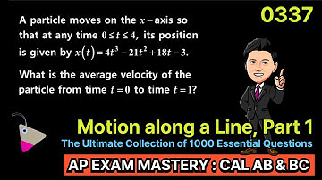 The Ultimate Collection for AP Exam 0337 | Find Average Velocity from Position Function!