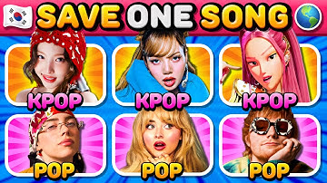 KPOP vs POP: 3 SONGS vs 3 SONGS✨Save One Drop One  | Music Quiz 2025