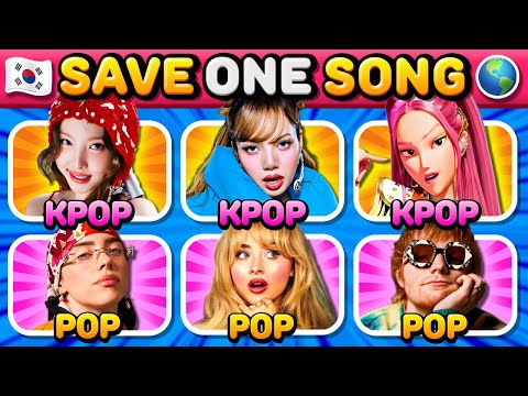 KPOP Vs POP 3 SONGS Vs 3 SONGS Save One Drop One Music Quiz 2025