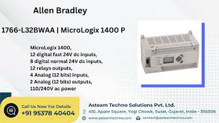 Rockwell Automation MicroLogix 1400 PLC - Asteam Techno Solutions Pvt Ltd
