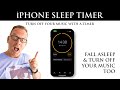 EASY Sleep Timer for iPhone. Fall Asleep to Music.