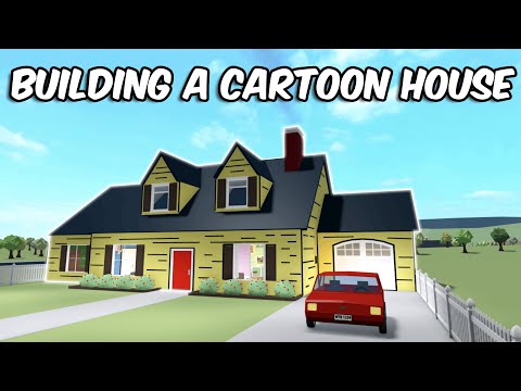 BUILDING A CARTOON HOUSE IN BLOXBURG...| roblox