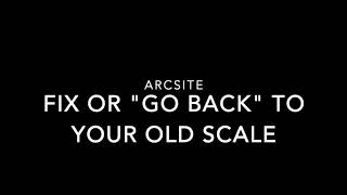 Go back to a previous scale