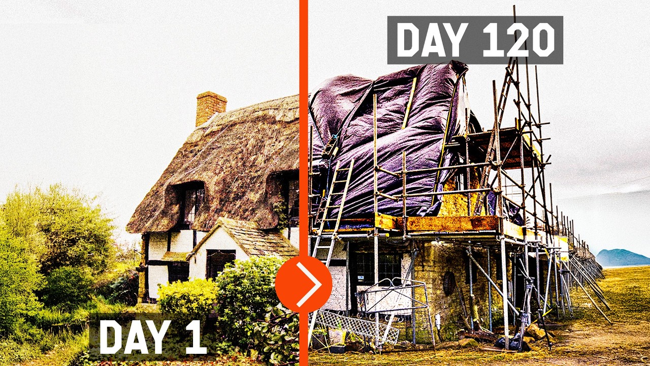 Image showcasing Abandoned 500-Year-Old Cottage Renovation | 4 Months In #11 - YouTube