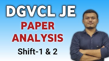 DGVCL JE Paper analysis | #getco #gsecl #dgvcl #transientacademy