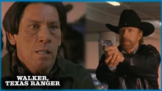 Lopez (Danny Trejo) Takes A Bullet For His Son! | Walker, Texas Ranger