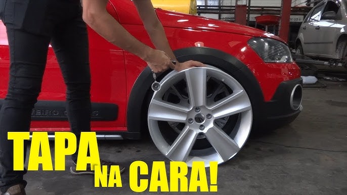 Saveiro G3 rebaixada com rodas Ruff aro 20