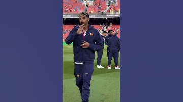 LY10 is at the Spotify Camp Nou #fcbarcelona #lamineyamal #football