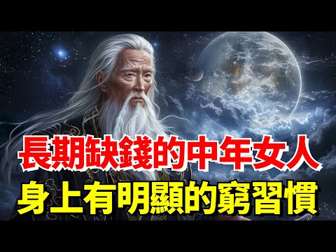 你老婆是這樣的嗎？長期缺錢的中年女人，身上有幾個明顯的窮習慣，一眼就能看【陌上煙雨】#中年#女人#習慣#老人言 #识人术