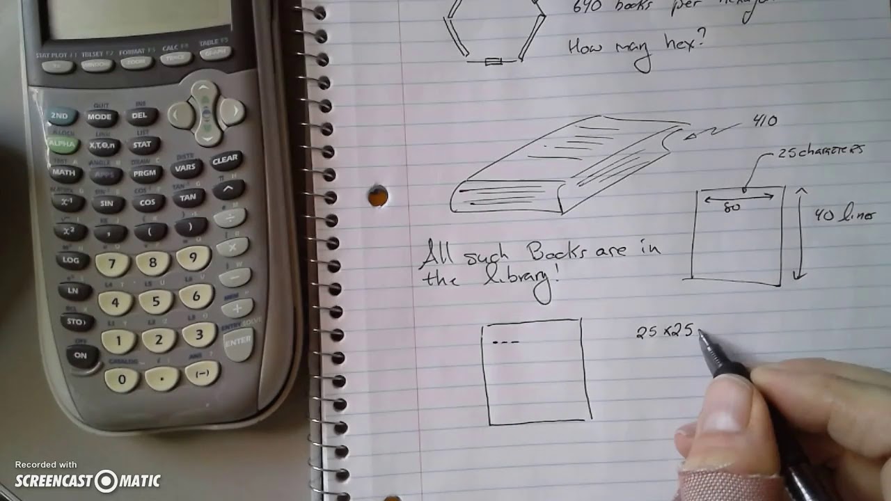 How Many books in the Library of Babel YouTube