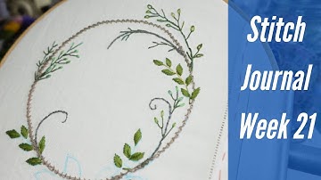 Twisted Chain Stitch, Granitos and Satin Stitch