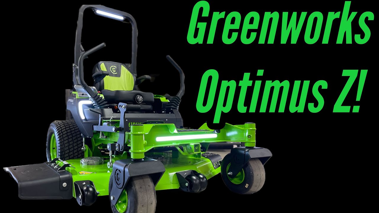 InDepth Look Greenworks Optimus Z, an Electric Lawn Mower! Outdoor
