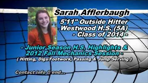 Sarah Afflerbaugh - Junior Season Highlights / 201...