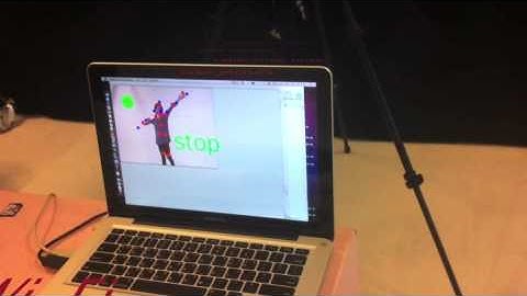 The demo of image capture  program by pose detection based on KINECT®