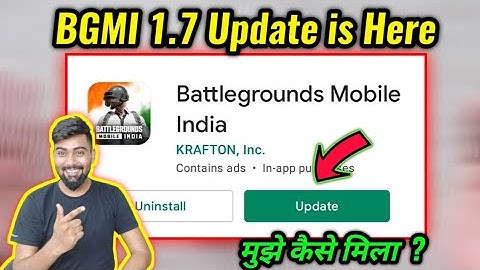 BGMI 1.7 Update is Here | Mujhe Kaise Mila 1.7 Update | Prajapati Gaming