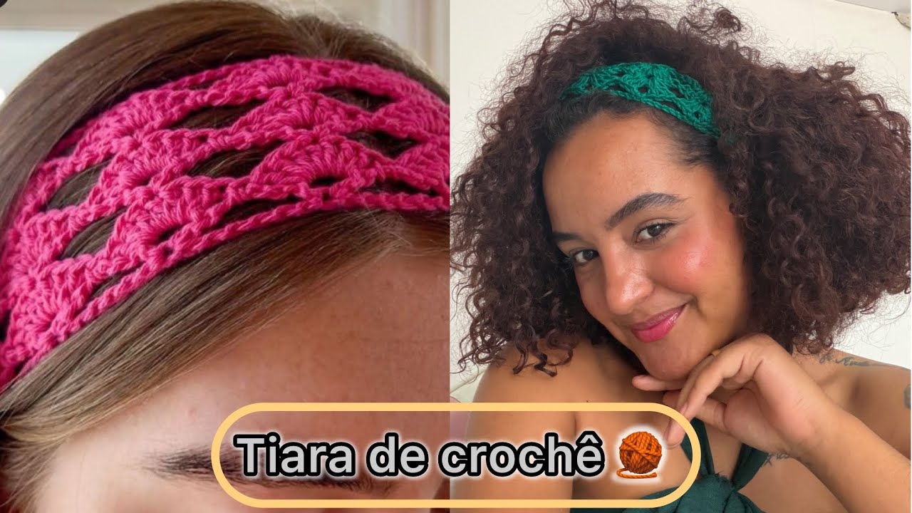 Tiara de crochê passo a passo ✨😍