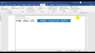 Fix the { EMBED Equation.DSMT4 } error of MathType in MS. Word 2016