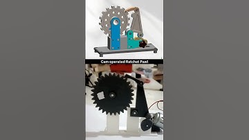 Ratchet Pawl Mechanism - Cam Operated ✅ Mechanical Principle ⚙️ #cad #solidworks #3ddesign #engineer
