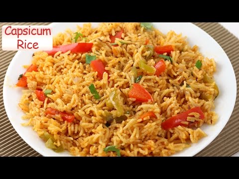 capsicum-rice-recipe---easy-capsicum-pulao-recipe