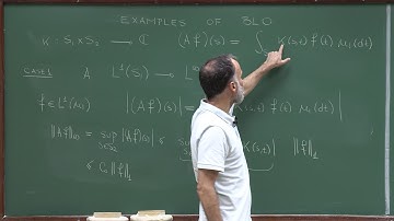 Doctorate program: Functional Analysis - Lecture 32. Examples of bounded linear maps: Integral...