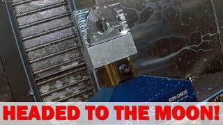 Machining a 5-Axis Rover Camera Mount headed TO THE MOON!