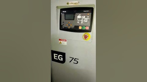 ELGi EG 75 (75 kw) compressor,  maintenance done