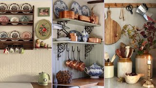 Charming Country Cottage kitchen decoration Ideas with shabby chic farmhouse bliss #kitchen #vintage