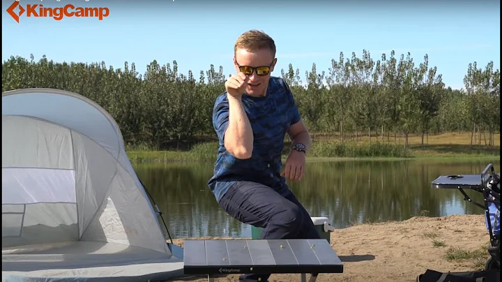 KingCamp Lightweight Aluminum Roll-Up Beach Table S