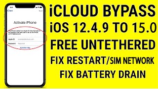 GSM iCloud Bypass CAll FIX | Any iPhone iPad Support iOS 15.0 Fix BT Drain, Notifications 100% FREE