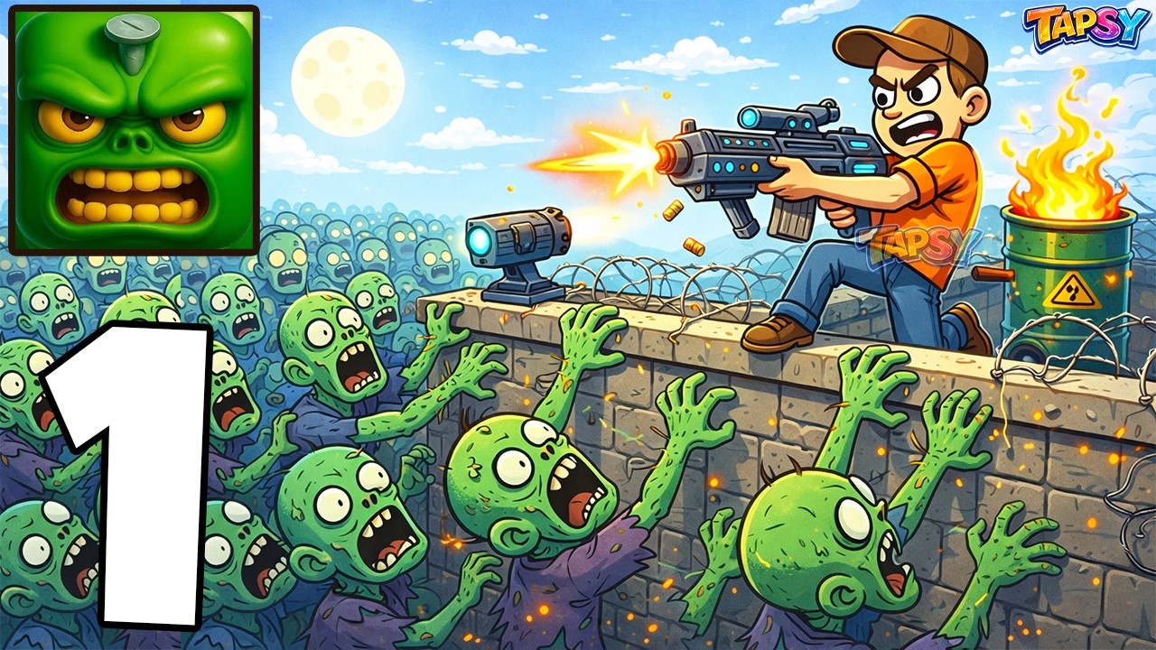 Zombie Rooftop 🧟Rooftop Survival Zombie Gameplay Walkthrough Part 1 - Fight Endless ...