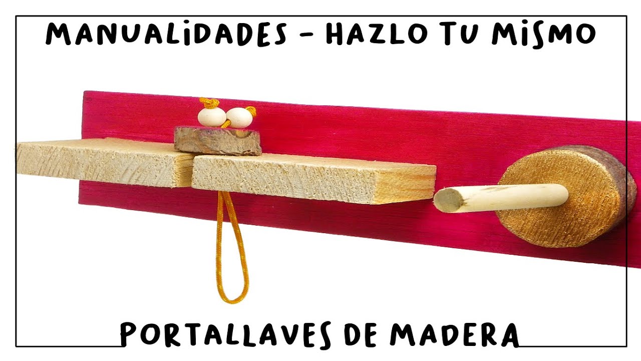 Bellón - Puedes diseñar tu propio colgador para llaves y fijarlo en la pared  de la entrada de tu hogar. Recicla la madera que ya no utilizas o que te  sobró de