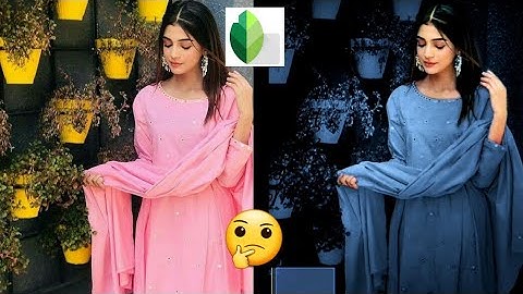 New Snapseed Dark Blue Effect Photo Editing Trick 🔥 | Snapseed Background Colour Change Trick