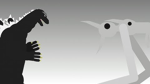 Godzilla 1954 vs Giant Bird (stick nodes)