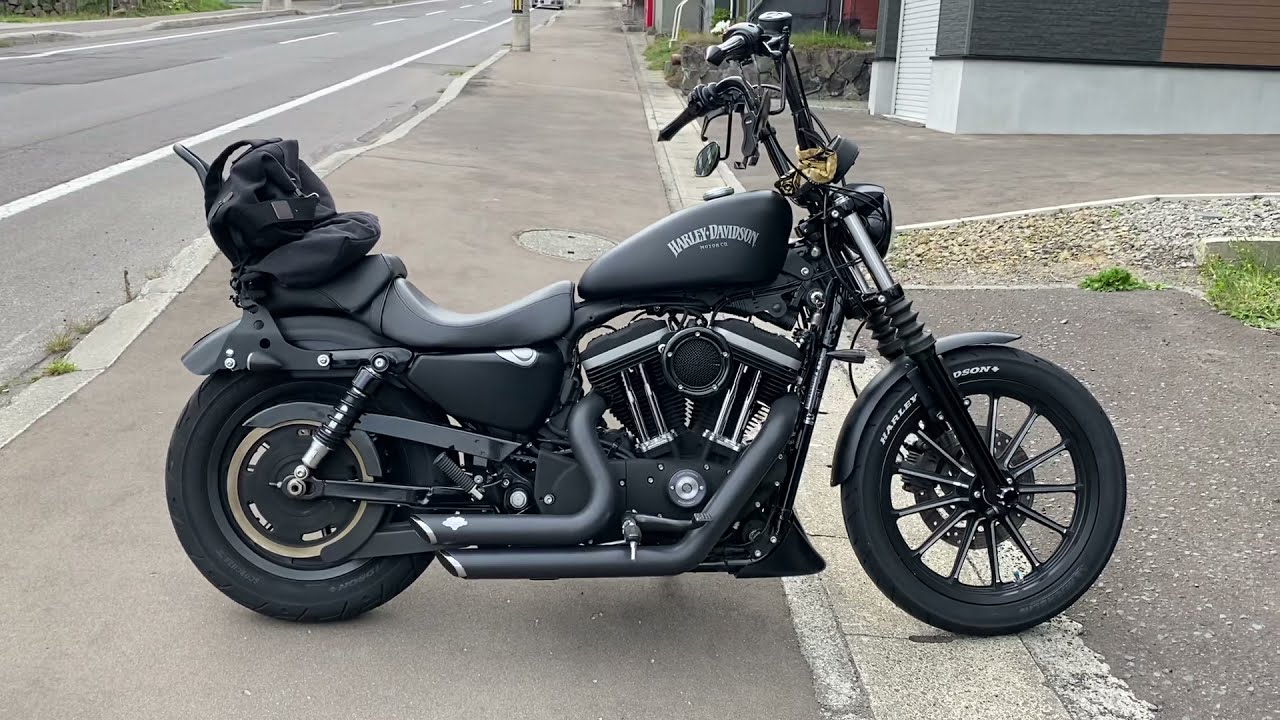 【VANCE&HINES】XL883n マフラー音 GOODSインナーサイレンサー装着音 スポーツスター883アイアン