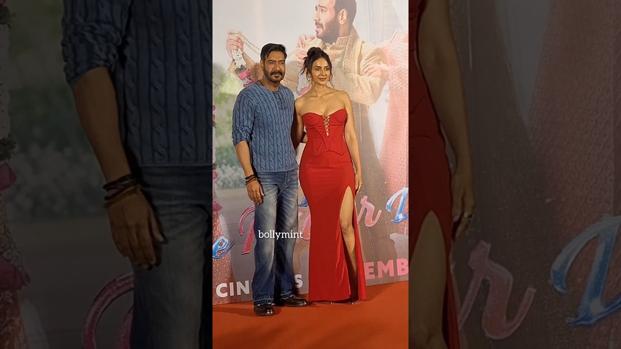 Ajay Devgn,  Rakul Preet Singh Snapped At City