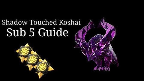 Dauntless | Shadow Touched Koshai Trials | Sub 5 Guide