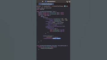 SwiftUI text colour and text changes! Animation!