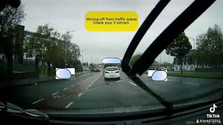 Wilton  roundabout driving test route