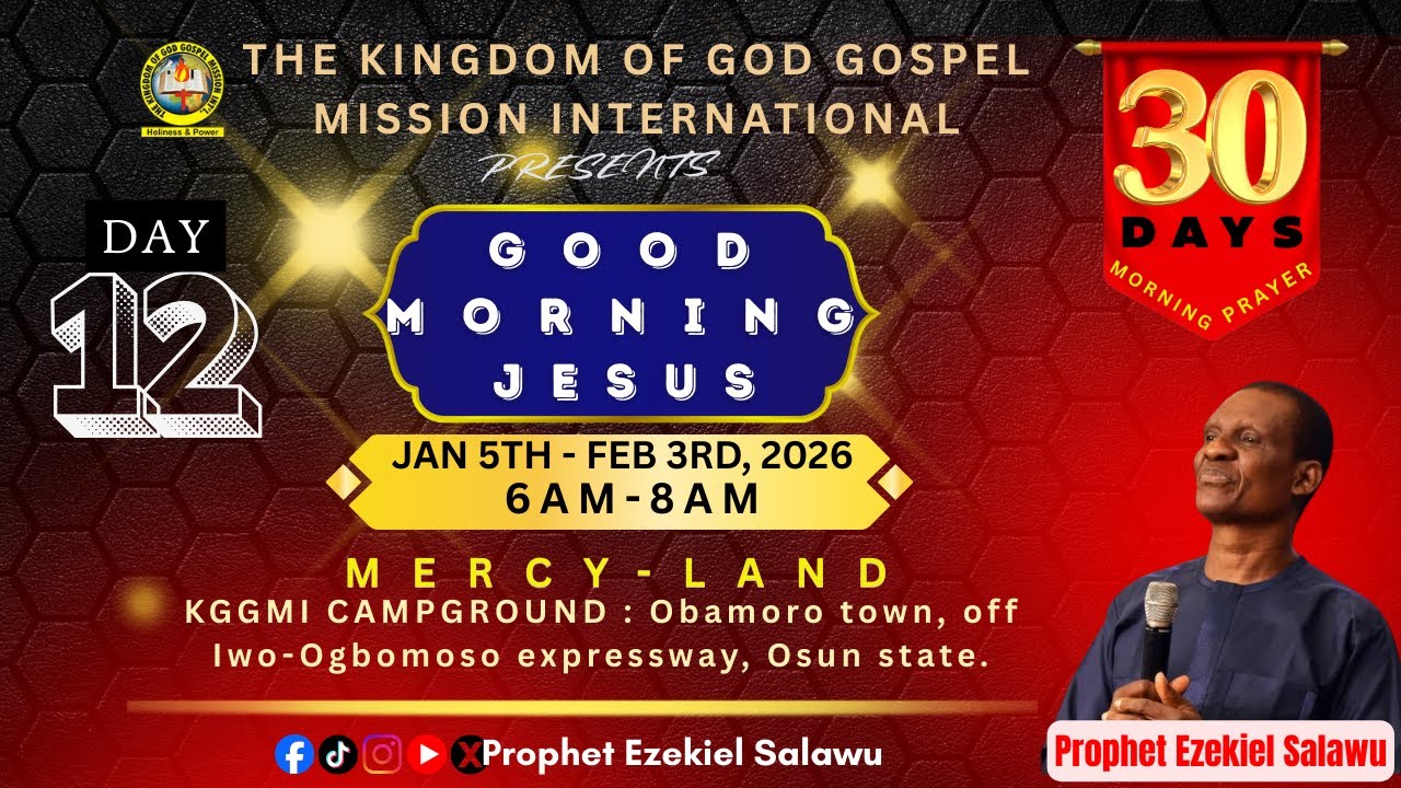 30DAYS MORNING PROGRAM (12TH DAY) WITH 