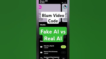 Fake AI vs Real AI | Blum Video Code