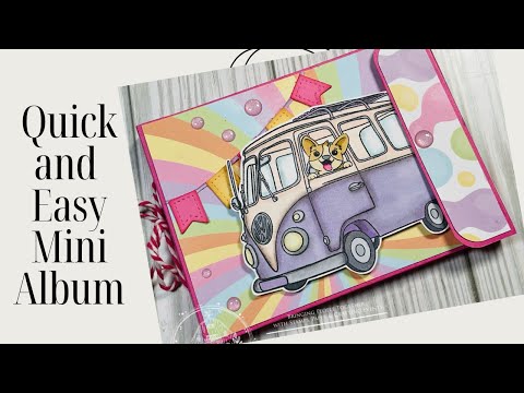 Make A Quick and Easy Mini Album Beginner-friendly DIY! @Crafty Stamp Co.